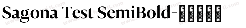 Sagona Test SemiBold字体转换